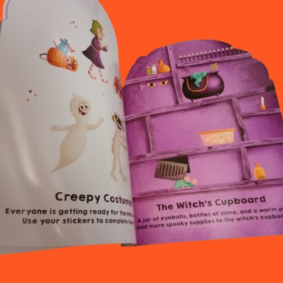 2 Halloween Sticker Books Halloween (Window Stickies) and Sticker Friends - Picture 8 of 9